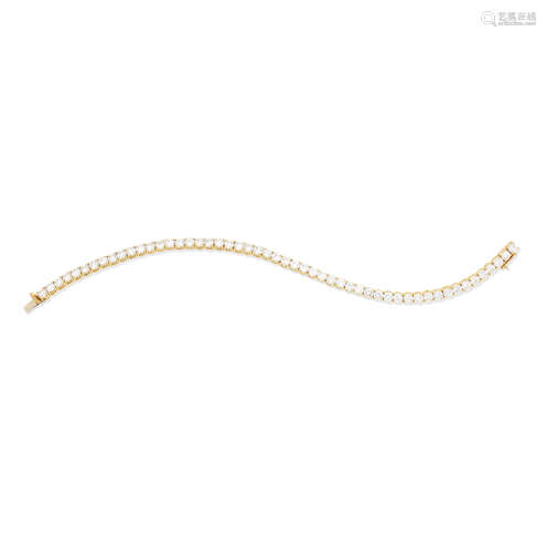 A diamond line bracelet