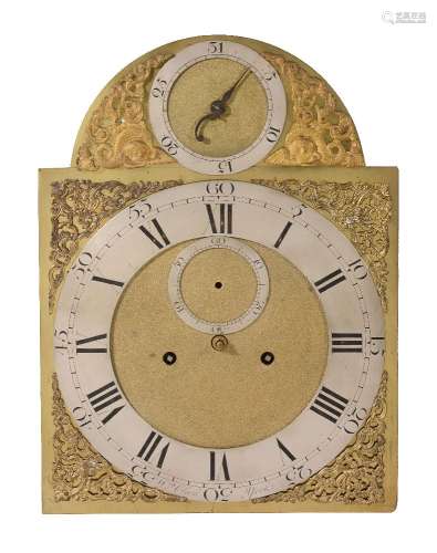 A George III eight-day longcase clock movement and dial