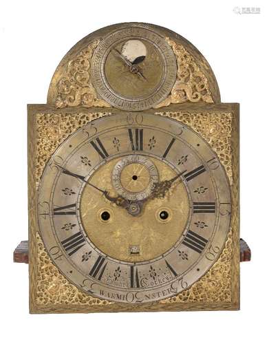 A George I eight-day longcase clock movement with lunar calendar