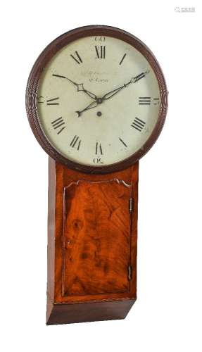 A Regency mahogany tavern timepiece