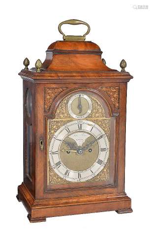 A George III mahogany table clock