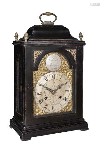 A George III small ebonised bracket timepiece