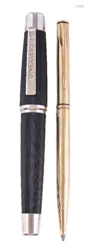 Breitling, a black roller ball pen