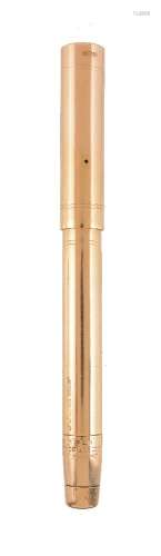 Mabie Todd & Co., Swan Pen, a 14 carat gold fountain pen