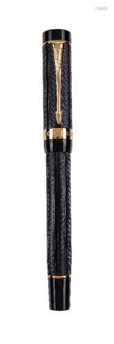 Parker, Duofold Greenwich, a limited edition black roller ball pen