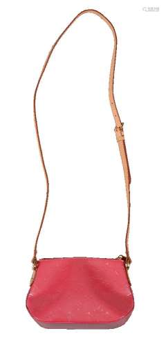 Louis Vuitton, Minna Street, a pink vernis monogram leather shoulder bag