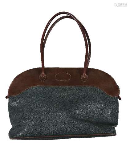 Mulberry, a green and brown leather handbag