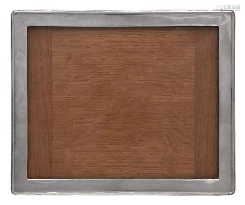 A silver rectangular photograph frame by A. & J. Zimmerman Ltd