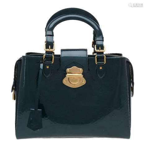 Louis Vuitton, Melrose Avenue, a bleu nuit monogram vernis leather handbag