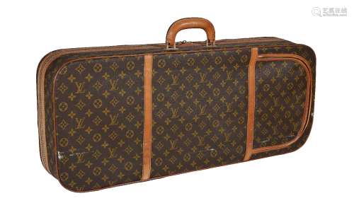 Louis Vuitton, a monogrammed canvas suitcase