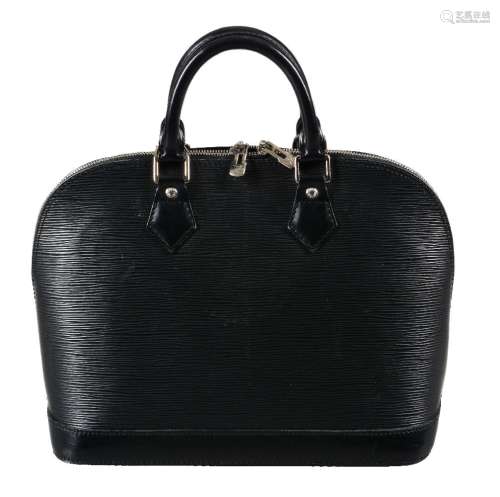 Louis Vuitton, Alma PM, a black Epi leather handbag