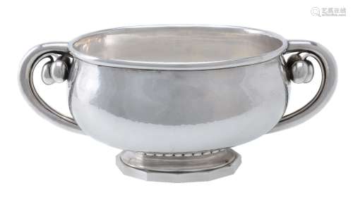 Georg Jensen, a Danish silver Cherry centrepiece bowl