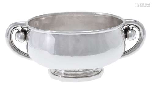 Georg Jensen, a Danish silver Cherry centrepiece bowl