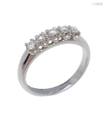 A five stone diamond ring