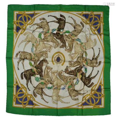 Hermès, Ascot 1831, a silk scarf
