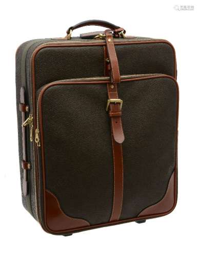 Mulberry, a scotchgrain suitcase