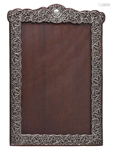 A late Victorian silver large photograph frame by Henry Matthews