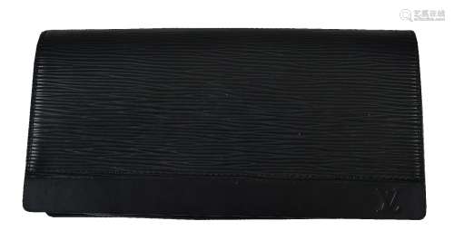 Louis Vuitton, Honfleur, a black Epi leather clutch bag