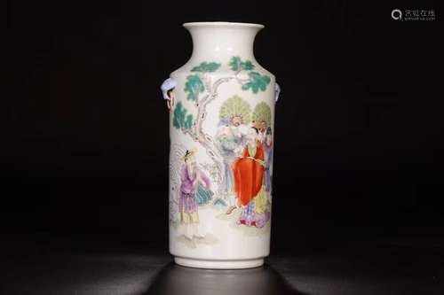 A FAMILLE ROSE VASE