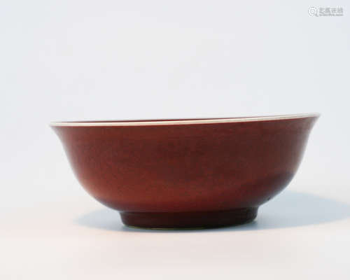 A LANGYAO RED GLAZE BOWL