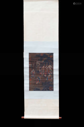 A FIGURE PAINTING HANGING SCROLL