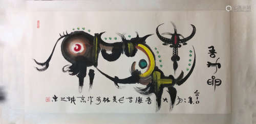 MEILING HAN <CATTLE 2010> PAINTING