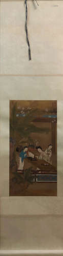 17-19TH CENTURY, SHIZHOU JIU <JIAO YING SHI NV> PAINTING, QING DYNASTY