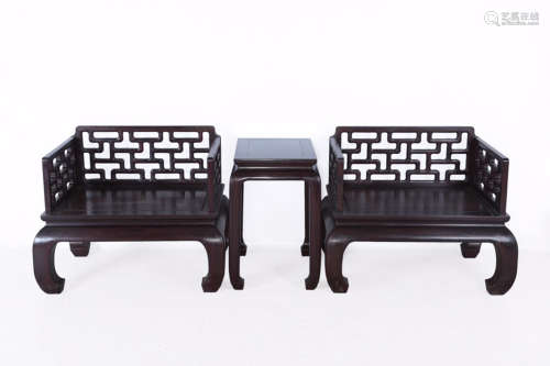 14-16TH CENTURY, A SET OF ROSEWOOD FURNITURE, MING DYNASTY