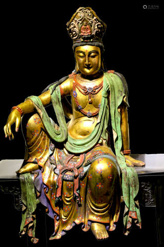 7-9TH CENTURY, A GUANYIN DESIGN FIGURE, TANG DYNASTY