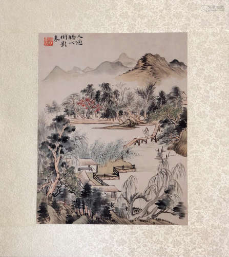 17-19TH CENTURY, XIN LUO SHAN REN YAN HUA <SHAN SHUI CE YE 11> PAINTING, QING DYNASTY