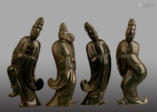 10-12TH CENTURY, A SET OF JADE ORNAMENTS, SONG DYNASTY