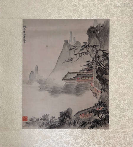 17-19TH CENTURY, XIN LUO SHAN REN YAN HUA <SHAN SHUI CE YE 12> PAINTING, QING DYNASTY