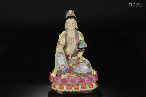 1912-1949, A GUAN YIN DESIGN PORCELAIN ORNAMENT, THE REPUBLIC OF CHINA.