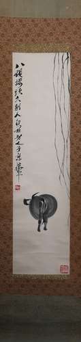 A Fine Chinese Classic Scroll Painting By Qi Baishi -