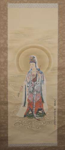 A Fine Chinese Painting of GuanYin By Zhang Da Qian