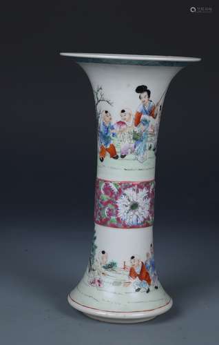 A CHINESE FAMILLE ROSE 'CHILDREN PLAYING GAMES ' VASE