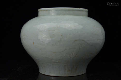 A Celadon-Glazed Porcelain Vase