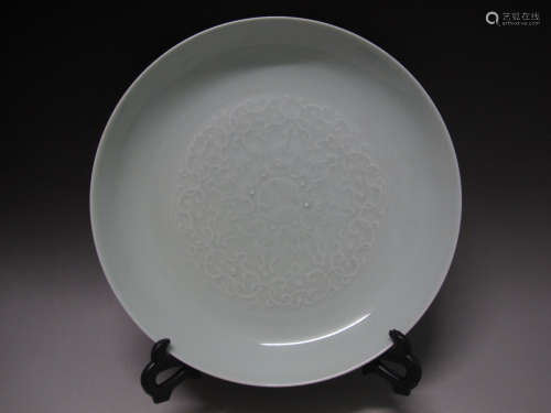White Glaze Porcelain Dish