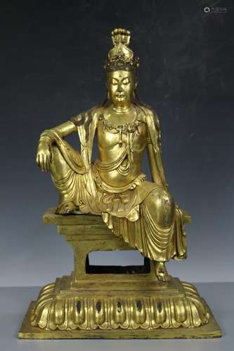 A Gilt-Bronze Figure of Buddha