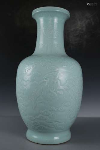 A Celadon-Glazed Porcelain Vase