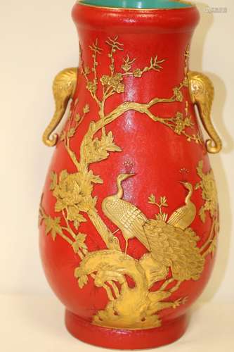 A Famille Rose Vase