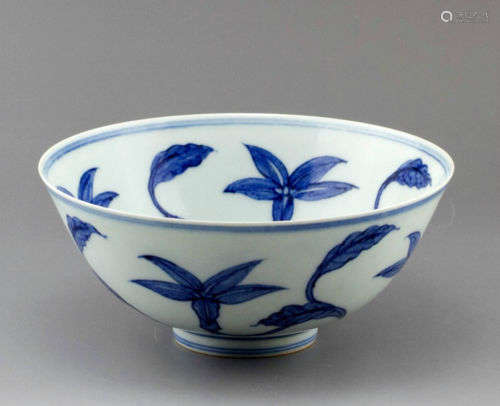 A Blue and White Porcelain Bowl