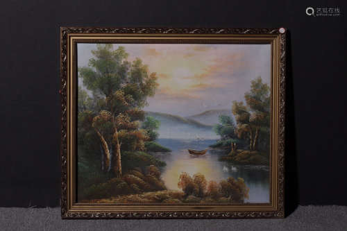 A LANDSCAPE DESIGN PAINTING