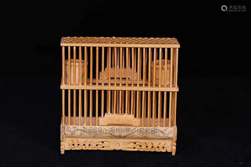 1912-1949, A FLORIAL DESIGN KATYDISDS CAGE, REPUBLIC OF CHINA