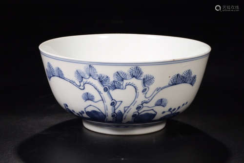 17-19TH CENTURY, A STORY DESIGN PORCELAIN BOWL, QING DYNASTY