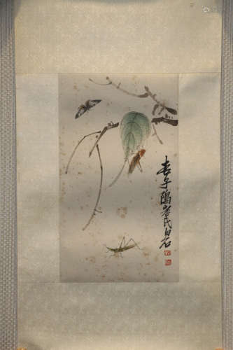 1840-1949, A BAISHI QI <CHONG CAO> PAINTING