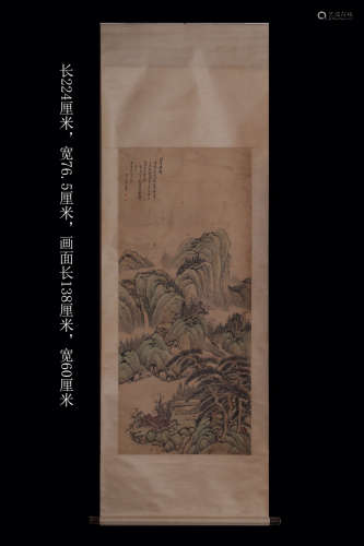 17-19TH CENTURY, A CUI WANG <XI TANG JIA QU> PAINTING, QING DYNASTY