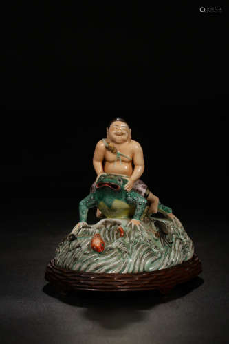 17-19TH CENTURY, A STORY DESIGN PORCELAIN ORNAMENT, QING DYNASTY