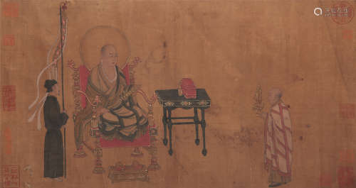 CHINESE SCROLL PAINTING OF FIGURES