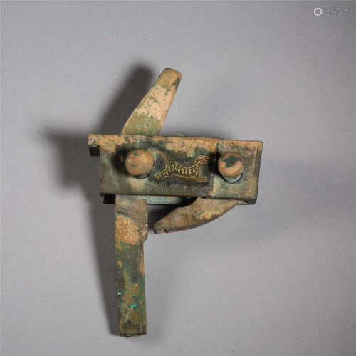 CHINESE ANCIENT BRONZE CROSSBOW PART